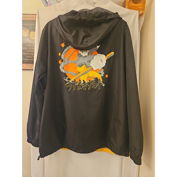 Atsuko Black And Yellow Naruto Anorak/Windbreaker - Medium - Pre-Owned - Picture 4 of 6